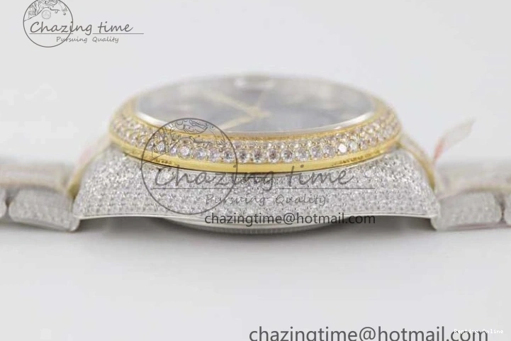 0203 Effortless Diamond Skydweller SS YG TWF Best Edition Black Dial on SS YG Bracelet Asian 23J to 2343